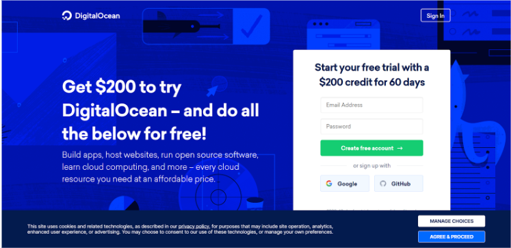 DigitalOcean $200 Free Credit